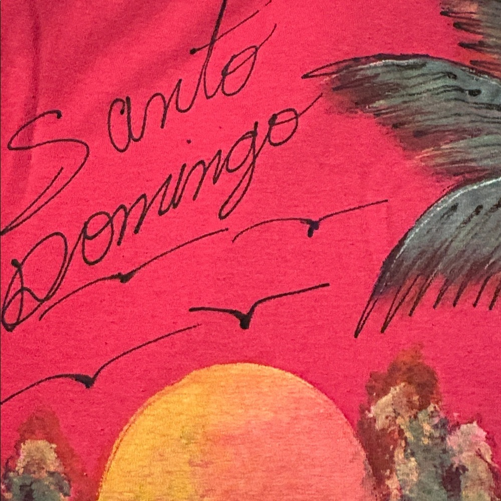 Vintage single stitch Santo Domingo resort wear tshirt - Picture 3 of 5